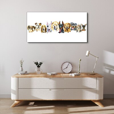 Tableau sur toile Amitiés canines