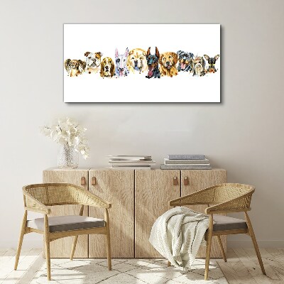 Tableau sur toile Amitiés canines