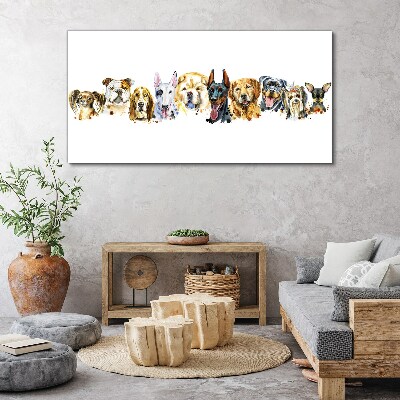 Tableau sur toile Amitiés canines