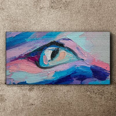 Tableau imprimé sur toile Un regard brumeux aux couleurs pastel