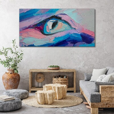 Tableau imprimé sur toile Un regard brumeux aux couleurs pastel