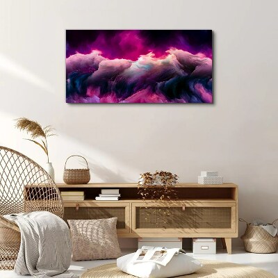 Tableau toile imprimée Vagues de couleur en violet