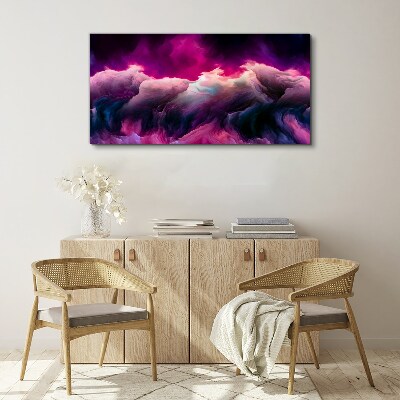 Tableau toile imprimée Vagues de couleur en violet