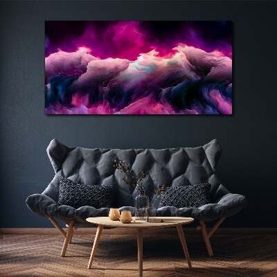 Tableau toile imprimée Vagues de couleur en violet