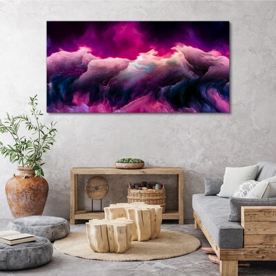 Tableau toile imprimée Vagues de couleur en violet