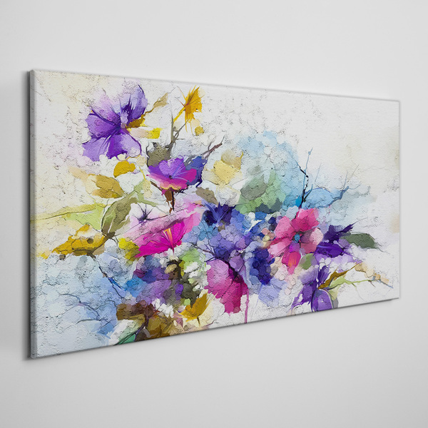 Tableau imprimé sur toile Une explosion florale de couleurs