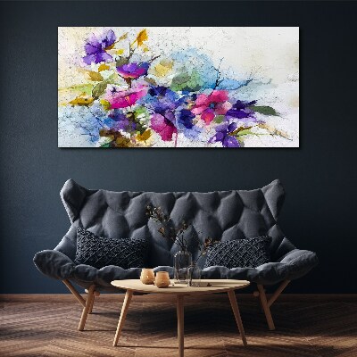 Tableau imprimé sur toile Une explosion florale de couleurs