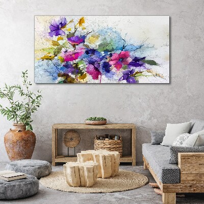 Tableau imprimé sur toile Une explosion florale de couleurs