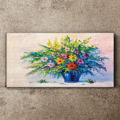 Tableau sur toile Bouquet de fleurs de printemps dans un vase