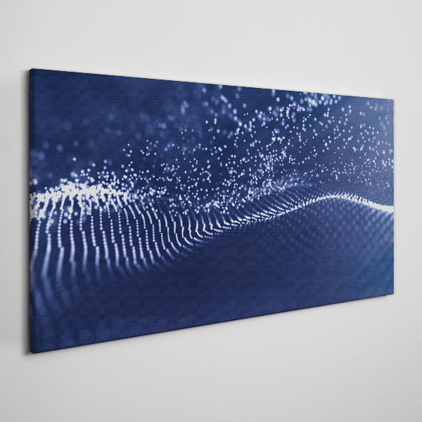 Tableau imprimé sur toile Ondes de lumière bleue