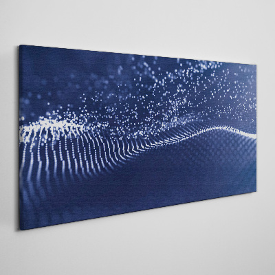 Tableau imprimé sur toile Ondes de lumière bleue
