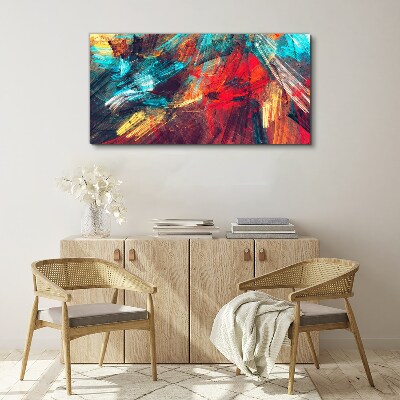 Tableau toile imprimée Une explosion dynamique de couleurs