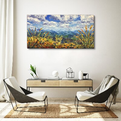 Tableau sur toile Paysages de montagne en été