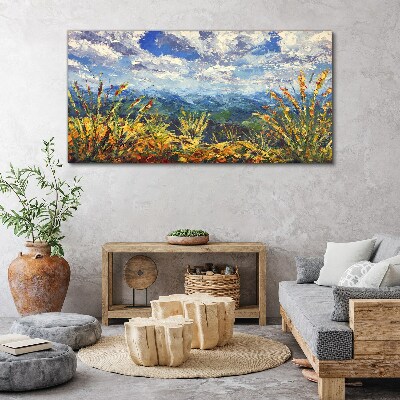 Tableau sur toile Paysages de montagne en été