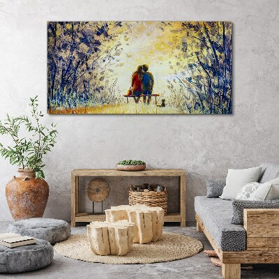 Tableau imprimé sur toile L'amour dans le vent