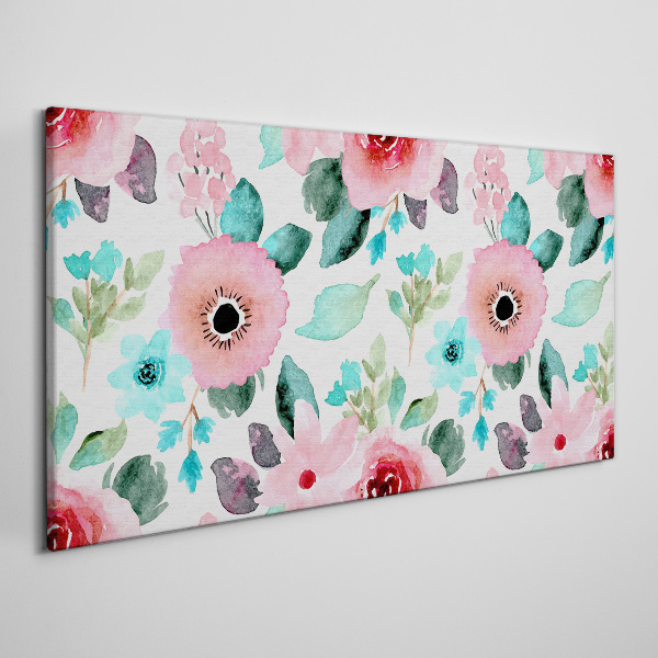Tableau imprimé sur toile Motif floral aux nuances délicates
