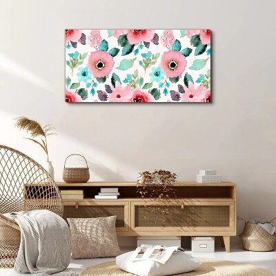 Tableau imprimé sur toile Motif floral aux nuances délicates