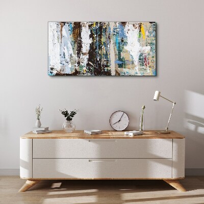 Tableau sur toile Mosaïque abstraite de couleurs