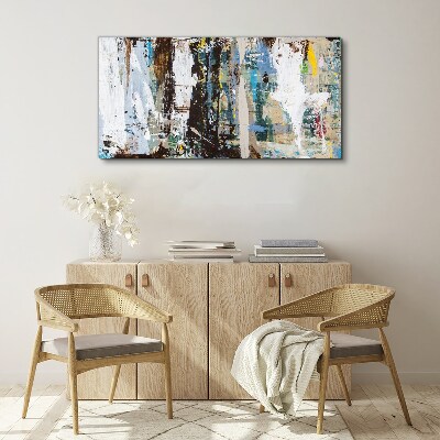 Tableau sur toile Mosaïque abstraite de couleurs