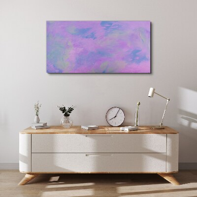 Tableau imprimé sur toile Nuances délicates de violet et de bleu