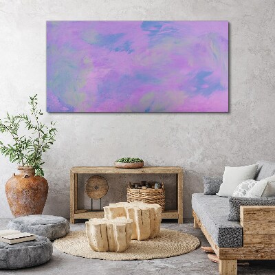 Tableau imprimé sur toile Nuances délicates de violet et de bleu