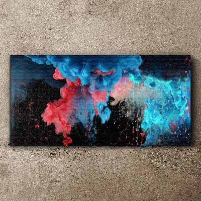 Tableau sur toile Une explosion cosmique de couleurs