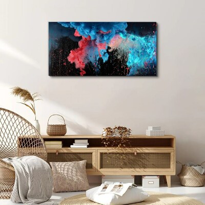 Tableau sur toile Une explosion cosmique de couleurs
