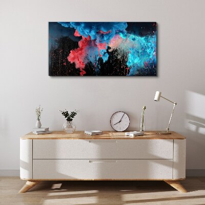 Tableau sur toile Une explosion cosmique de couleurs