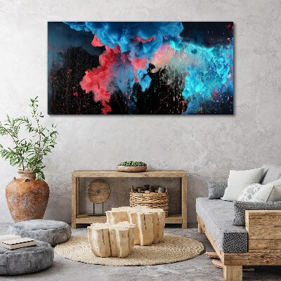 Tableau sur toile Une explosion cosmique de couleurs