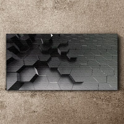 Tableau imprimé sur toile Structures géométriques en nuances de gris