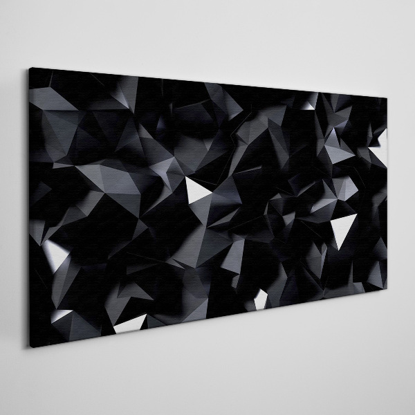 Tableau toile imprimée Mosaïque géométrique noire