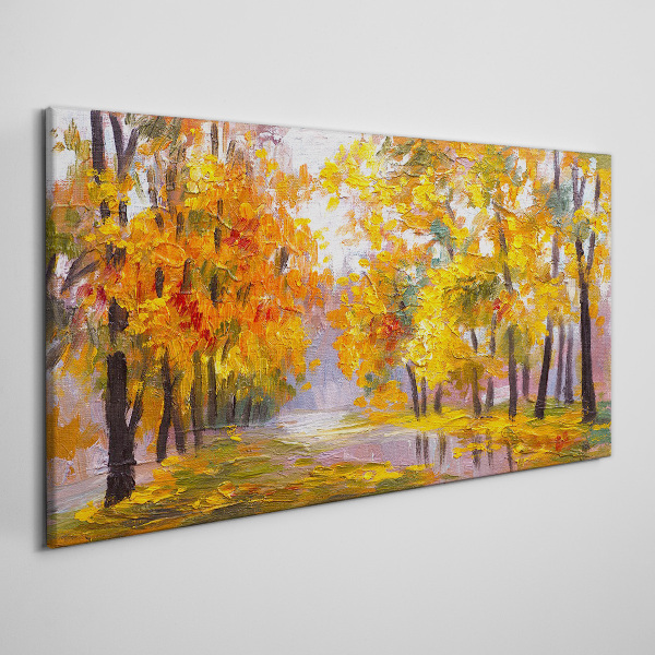 Tableau sur toile Automne doré dans le parc