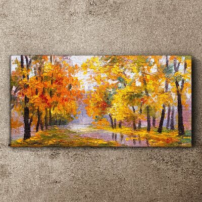 Tableau sur toile Automne doré dans le parc
