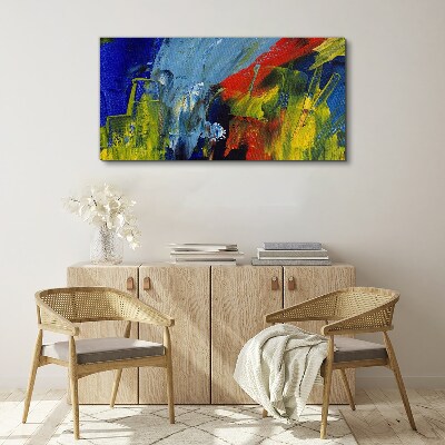 Tableau sur toile Couleurs dynamiques dans un paysage abstrait