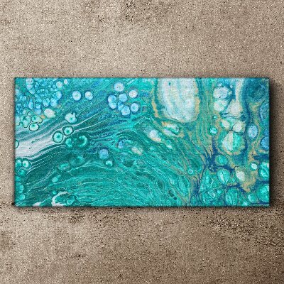 Tableau toile imprimée Vagues de l'océan dans le verre