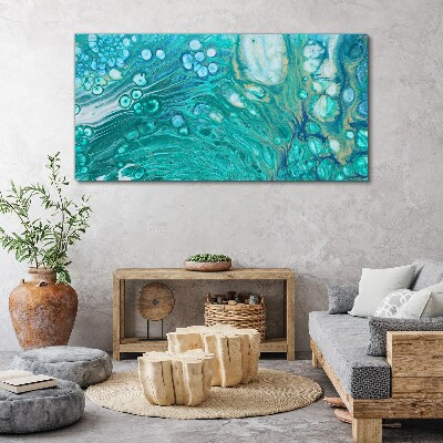 Tableau toile imprimée Vagues de l'océan dans le verre