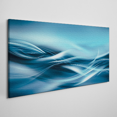 Tableau imprimé sur toile Des vagues aux nuances de bleu