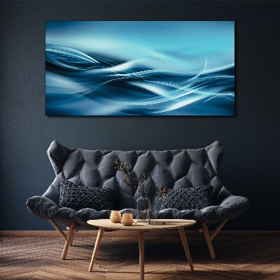Tableau imprimé sur toile Des vagues aux nuances de bleu