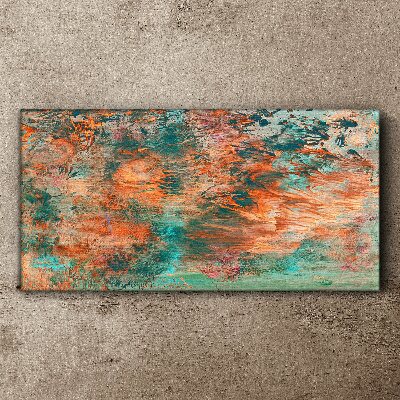 Tableau sur toile Paysage abstrait aux couleurs du feu