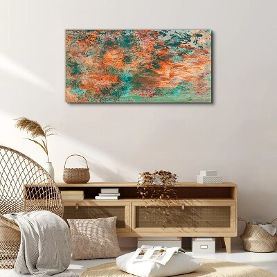 Tableau sur toile Paysage abstrait aux couleurs du feu