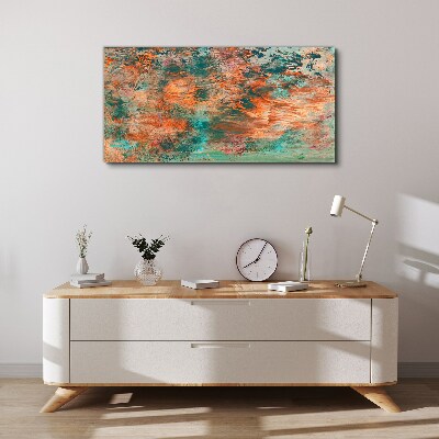 Tableau sur toile Paysage abstrait aux couleurs du feu