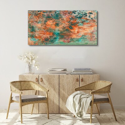 Tableau sur toile Paysage abstrait aux couleurs du feu