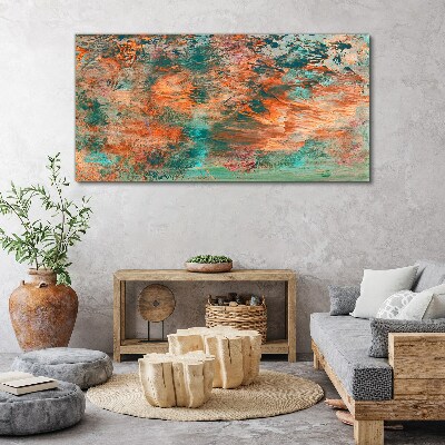 Tableau sur toile Paysage abstrait aux couleurs du feu