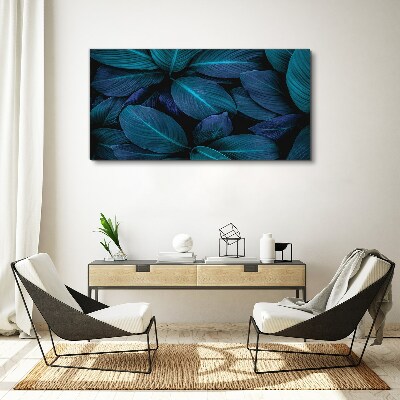 Tableau toile imprimée Forêt mystérieuse de feuilles