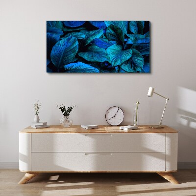 Tableau sur toile Un paradis vert aux nuances de bleu