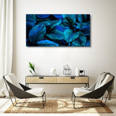 Tableau sur toile Un paradis vert aux nuances de bleu