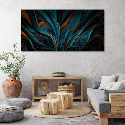 Tableau sur toile Vagues de couleurs en mouvement