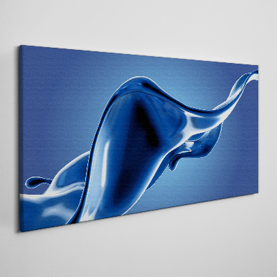 Tableau imprimé sur toile Une vague de lumière bleue