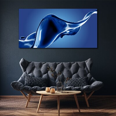 Tableau imprimé sur toile Une vague de lumière bleue