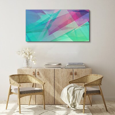 Tableau imprimé sur toile Géométries transparentes aux tons pastel
